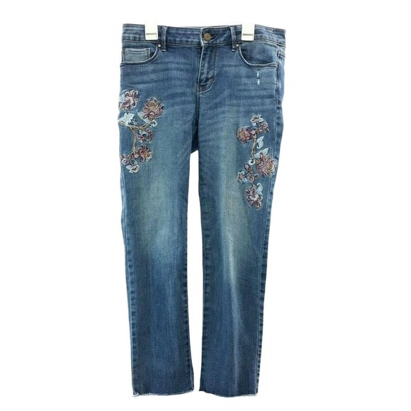 Whitehouse Black Market Denim - Whitehouse Black Market Girls-Women's Straight Leg Jeans Size -2  Button Closure